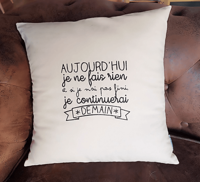 Coussin citation / Pause