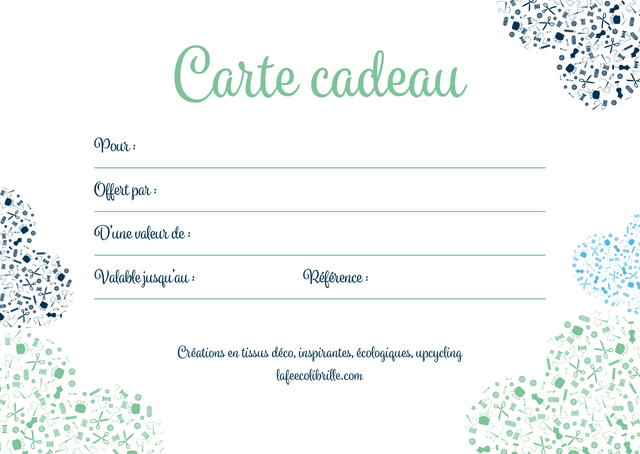 Carte cadeau - La Fée Colibrille
