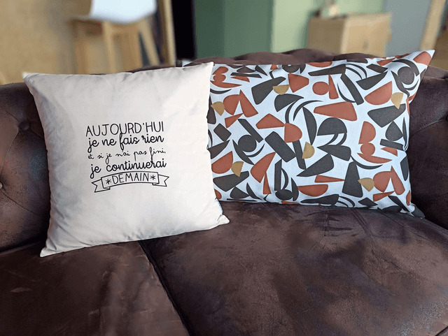 Coussin citation / Pause