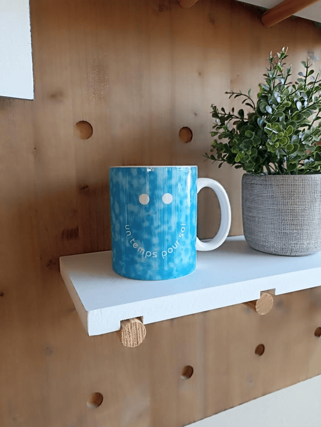 Mugs  - Un temps pour soi - Smile bleu