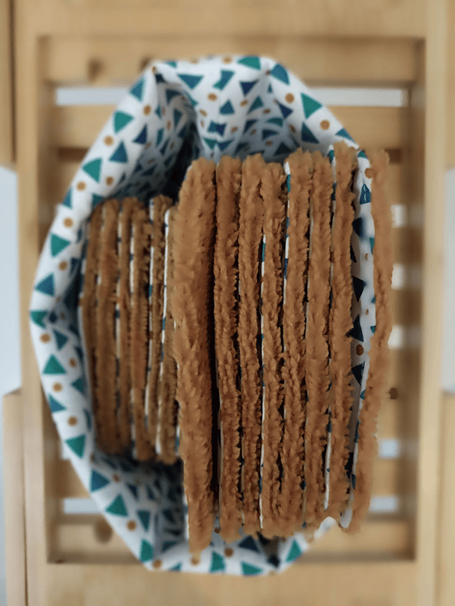 Ensemble panier avec lots de 8 lingettes et de 8 carrés visage - Khéops