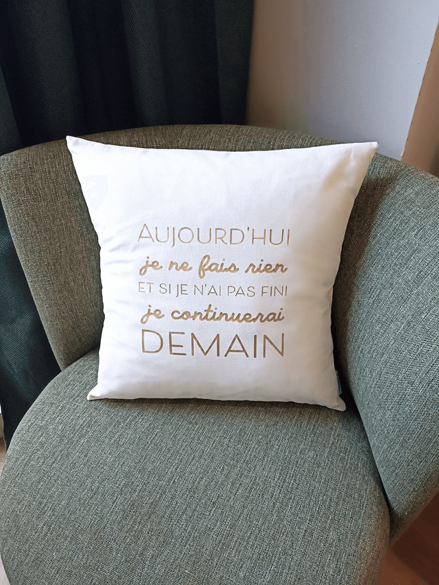 Coussin citation / Pause