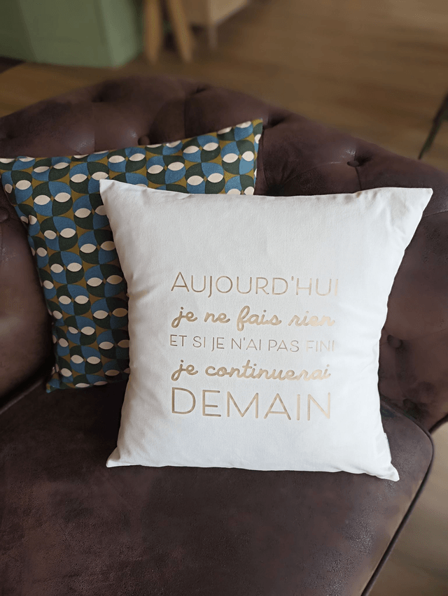 Coussin citation / Pause