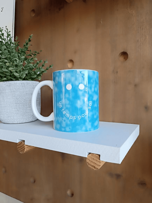 Mugs  - Un temps pour soi - Smile bleu