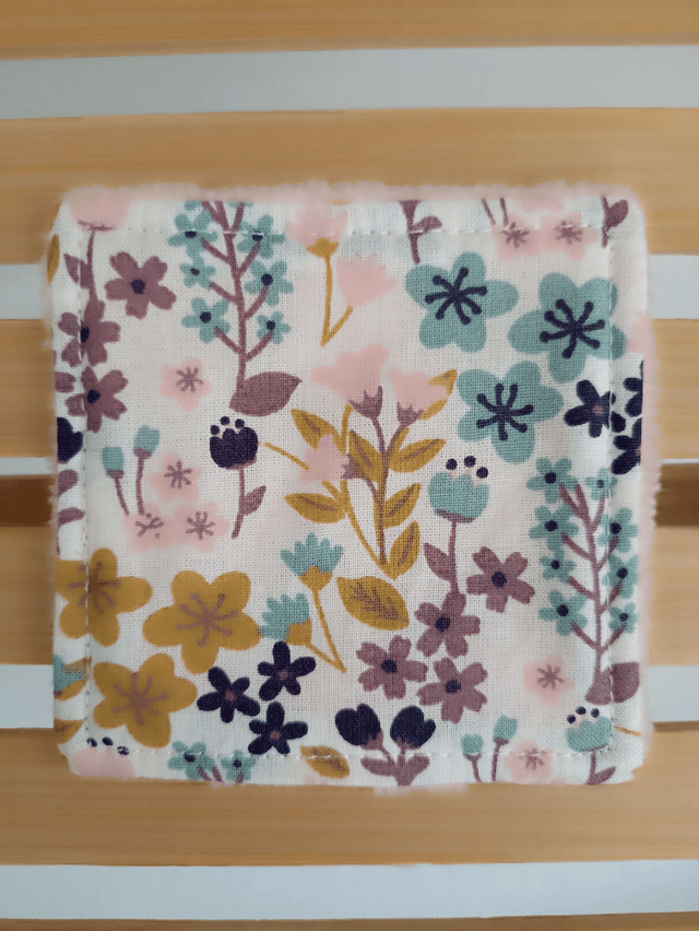 Ensemble de 8 lingettes avec pochon assorti - Romance