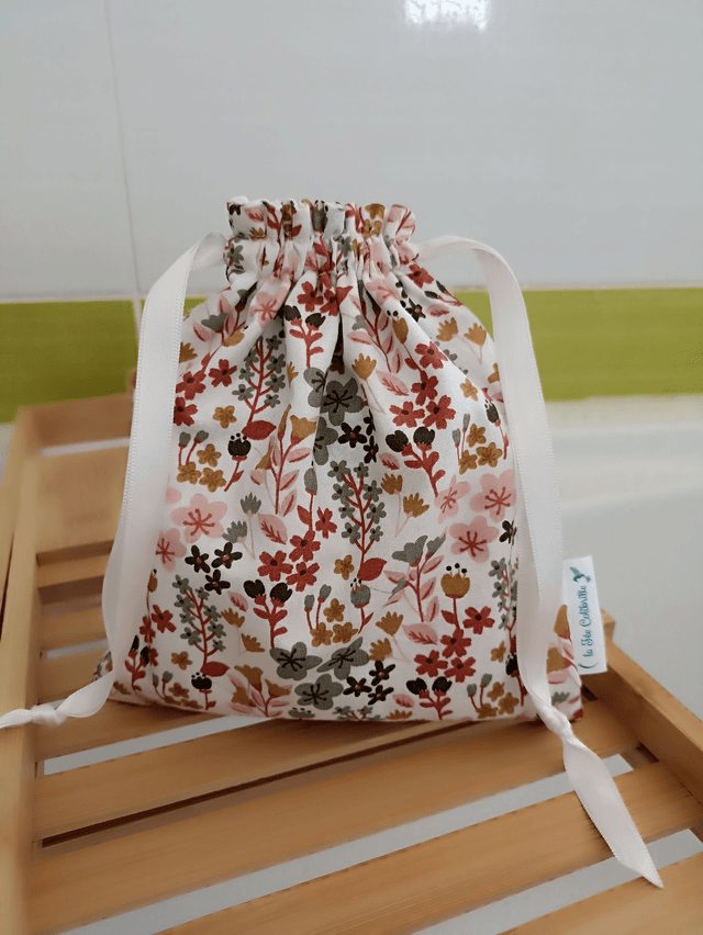 Ensemble de 8 lingettes avec pochon assorti - Spring