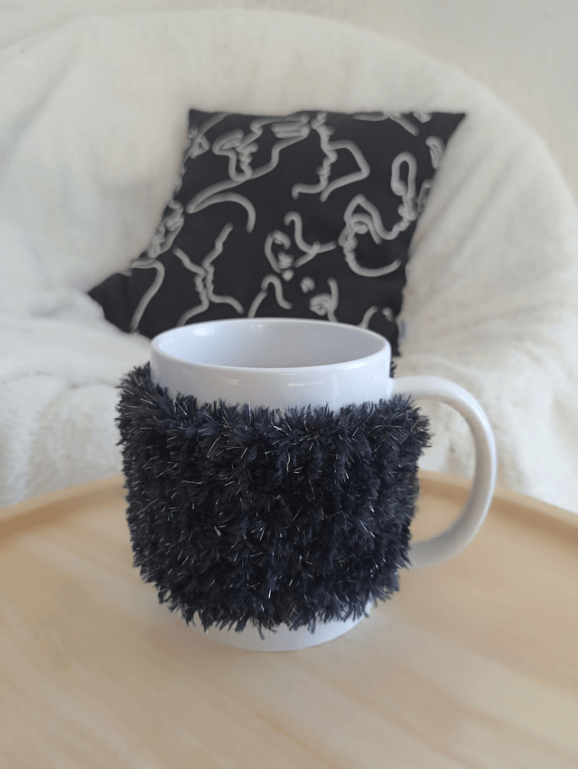 Snood pour mugs à paillettes