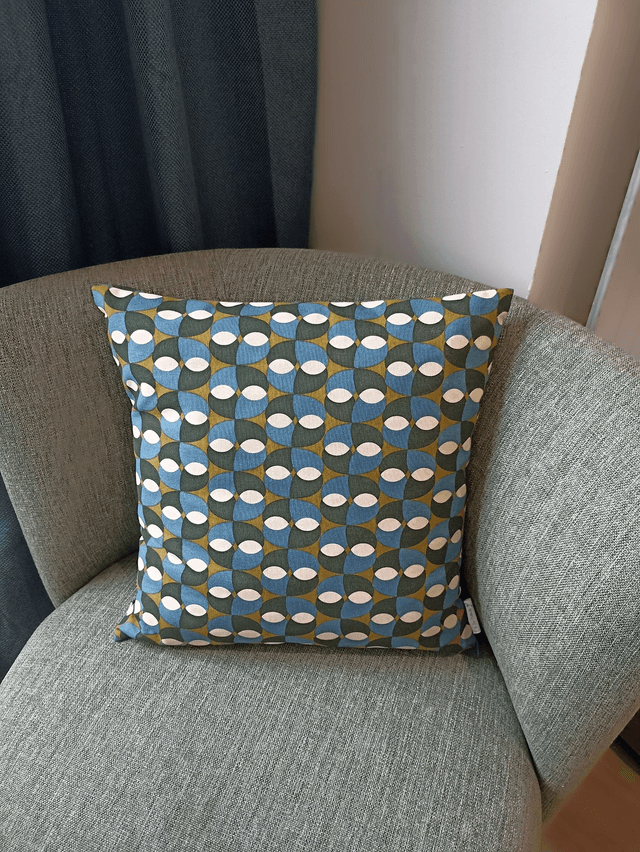 Coussin Sixtees - Version Carrée