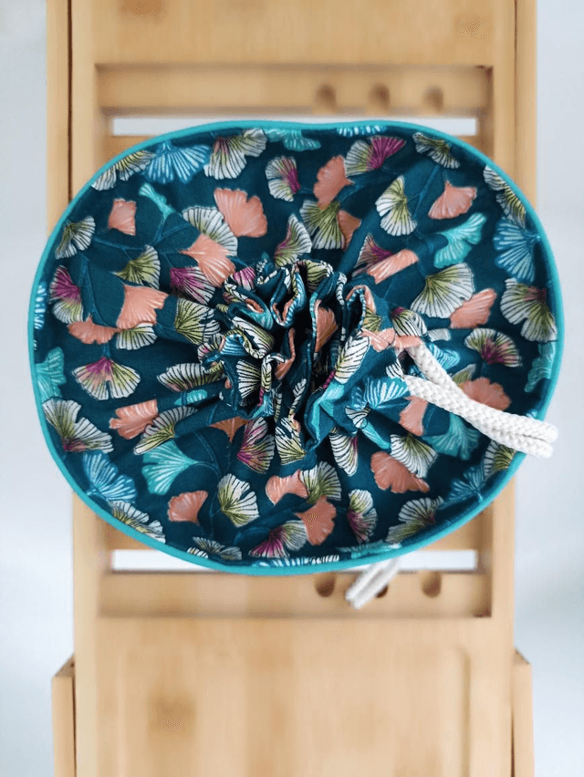 Panier pochon rond - Ginkgo