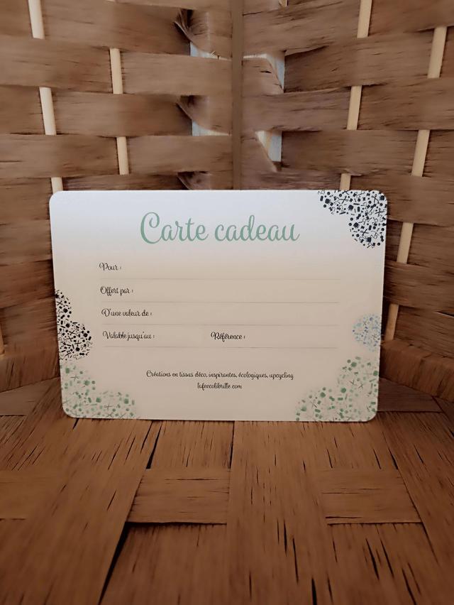 Carte cadeau - La Fée Colibrille
