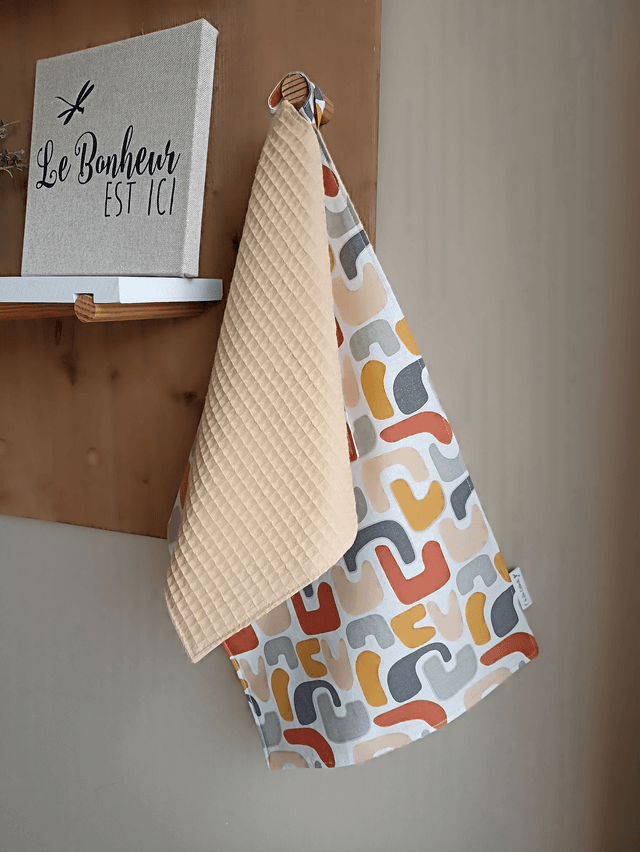 Ensemble d'essuie - mains Terracotta 