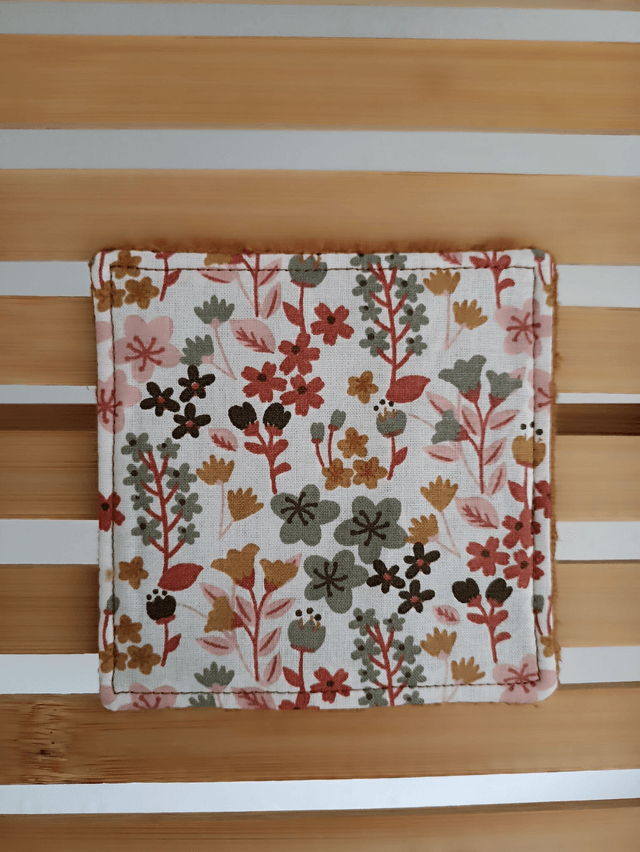 Ensemble de 8 lingettes avec pochon assorti - Spring