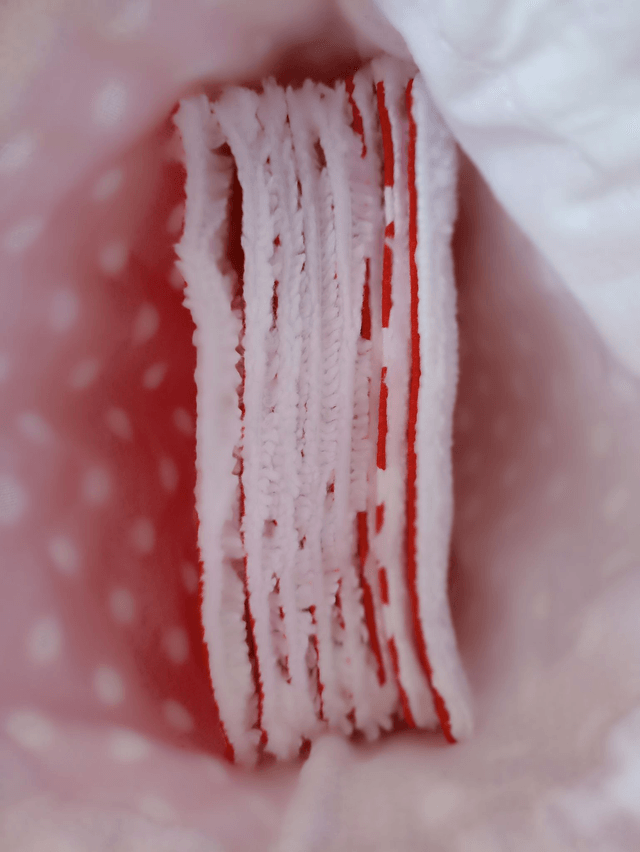 Ensemble de 8 lingettes avec pochon assorti - Elégance