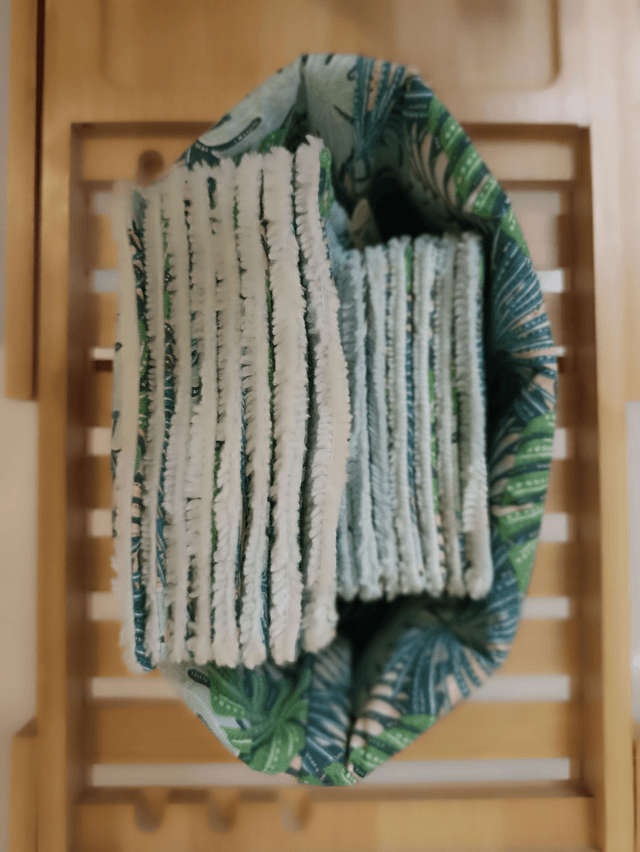 Ensemble panier avec lots de 8 lingettes et de 8 carrés visage - Amazonia