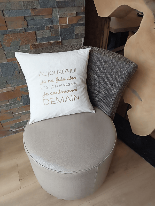 Coussin citation / Pause