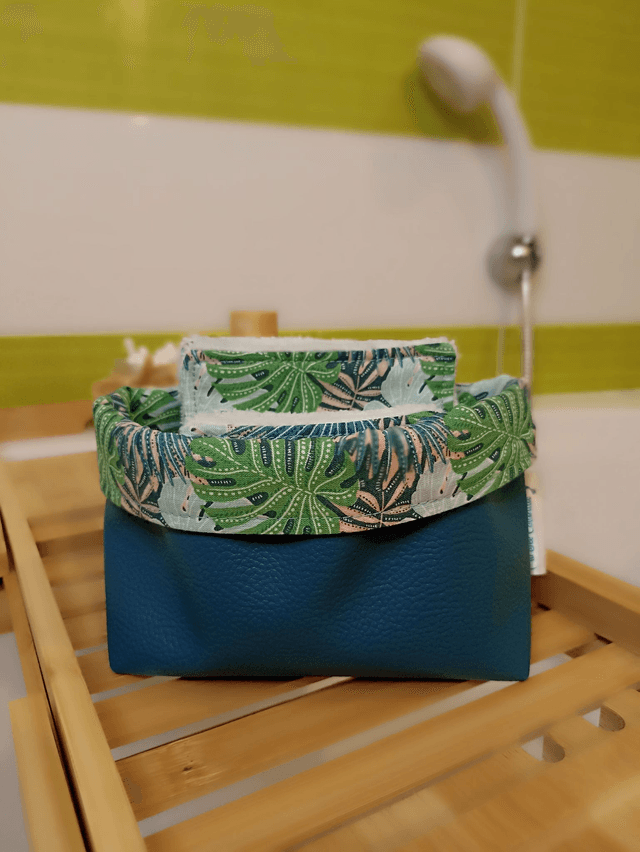 Ensemble panier avec lots de 8 lingettes et de 8 carrés visage - Amazonia