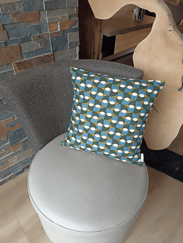 Coussin Sixtees - Version Carrée